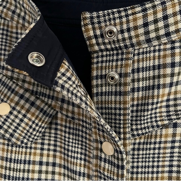 NO.6 Store Elizabeth Plaid Snap A-Line Midi Skirt Size 6/8 - Picture 3 of 6